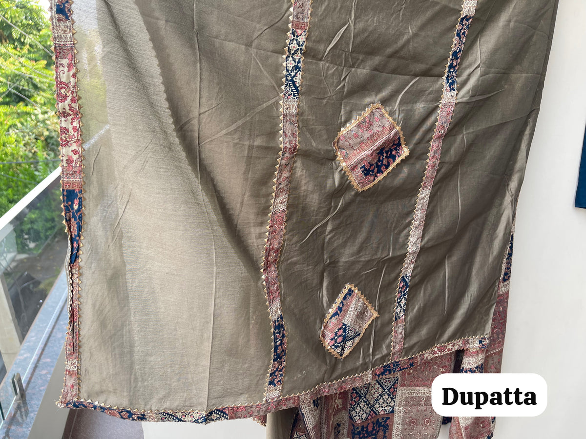 Designer Cotton Printed 3pcs Unstitched Suit Set