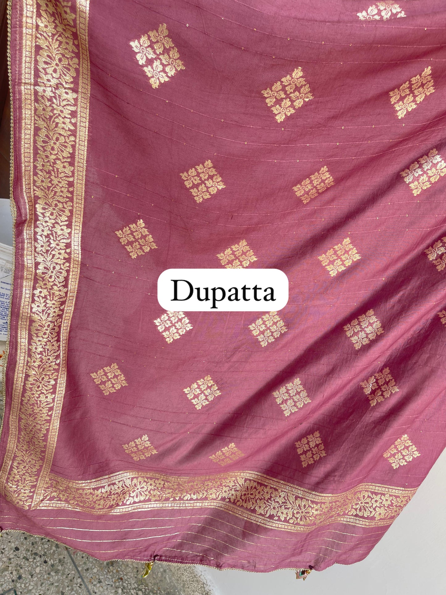 Banarasi muslin silk unstitched ladies suit Rc17963