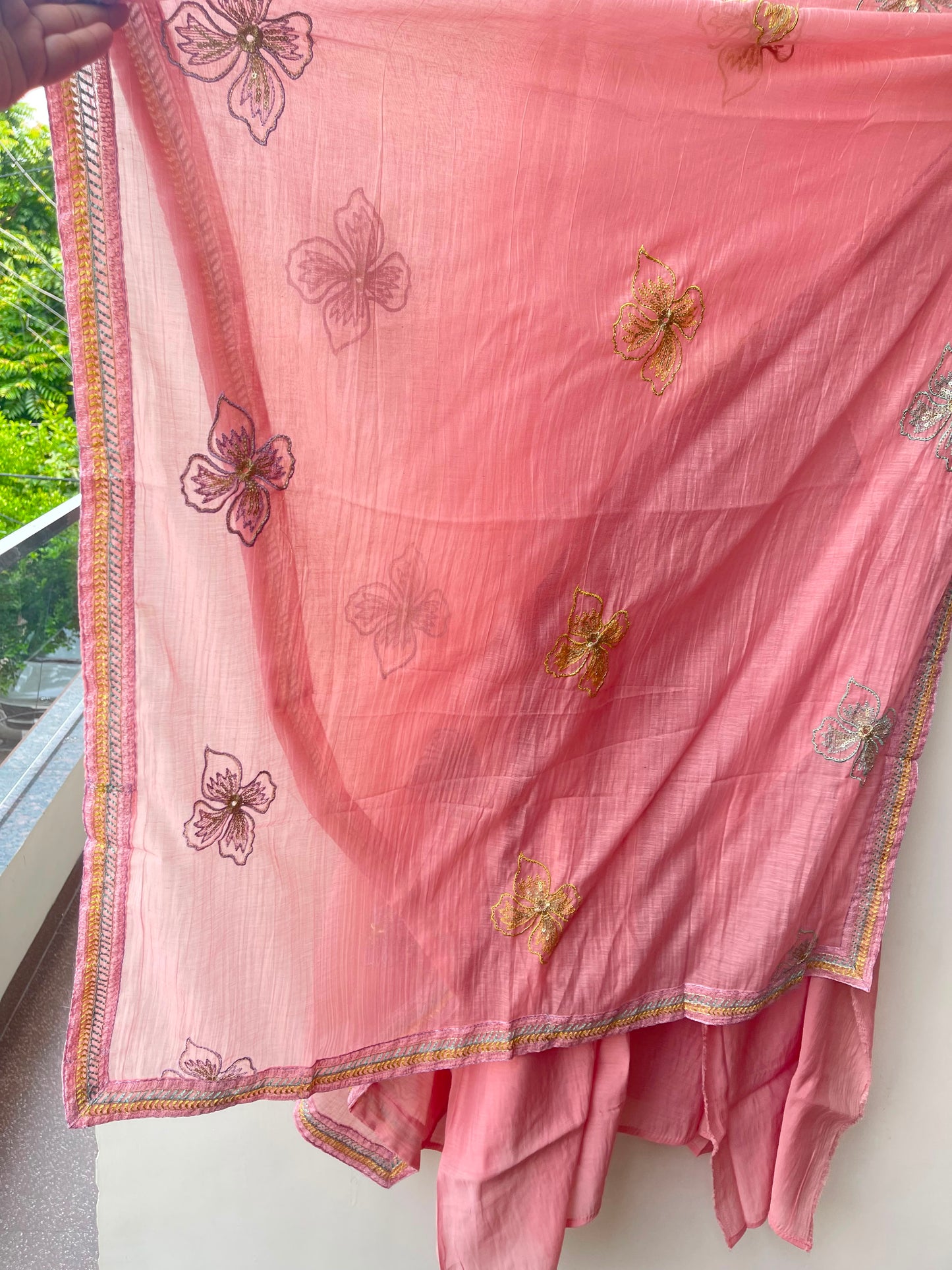 Mul chanderi unstitched ladies suit Rc19204 (a)
