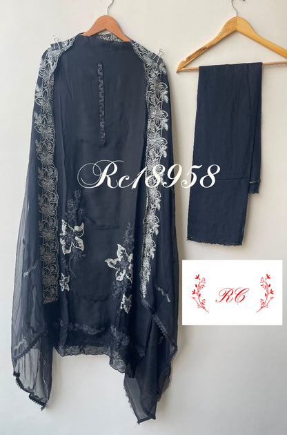 Georgette fabric unstitched ladies suit Rc18958