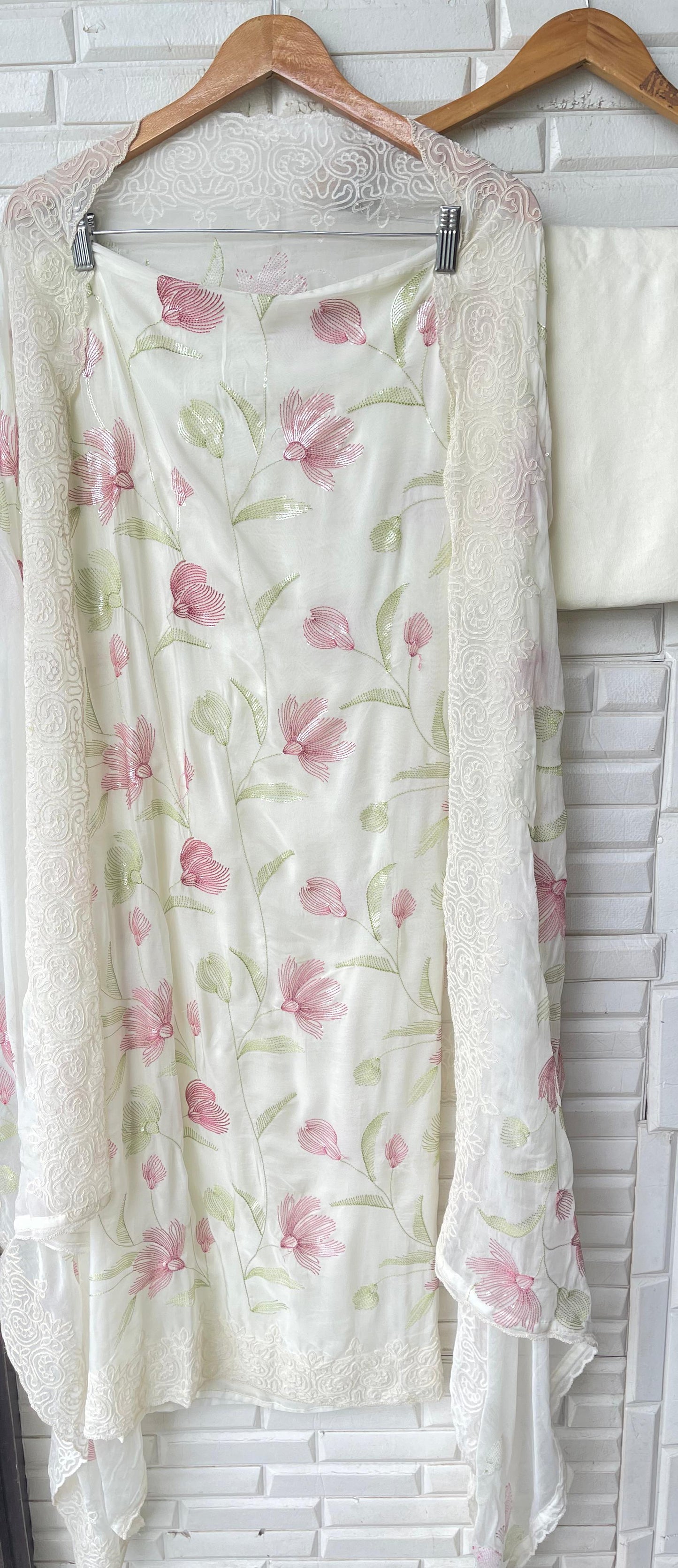 Organza unstitched ladies suit Rc17560