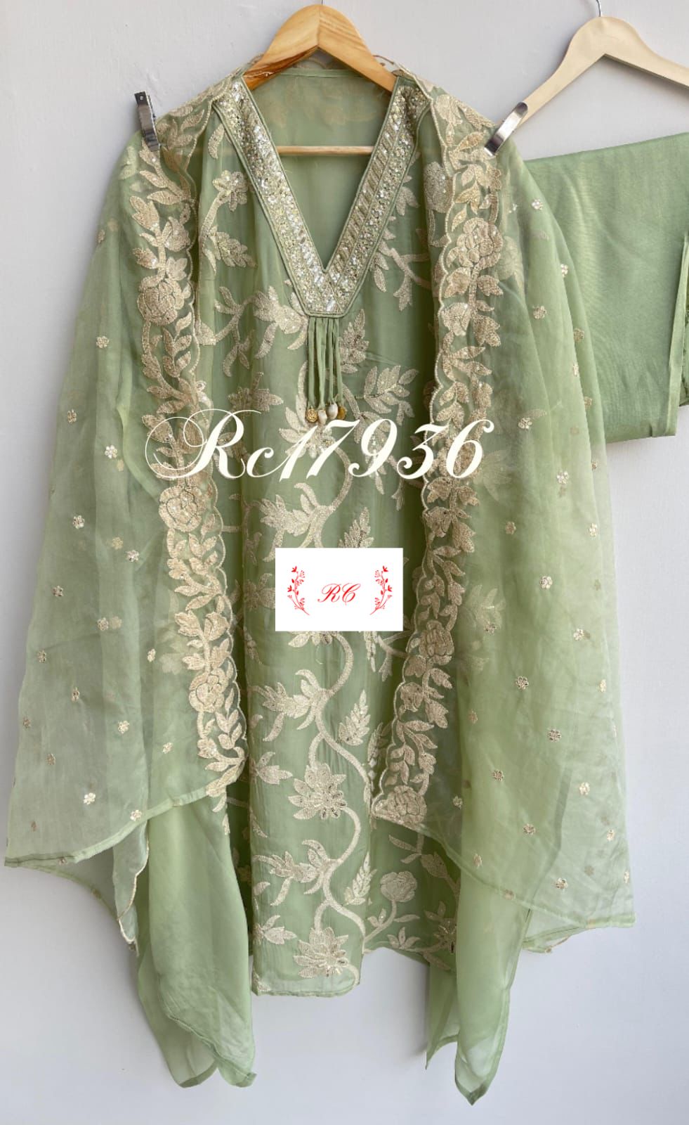 Organza unstitched ladies suit Rc17936 (b)