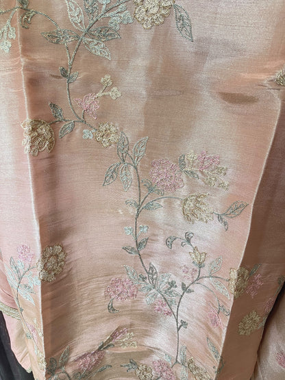 Premium Shimmer Silk Designer 3 pcs Unstitched Suit Set