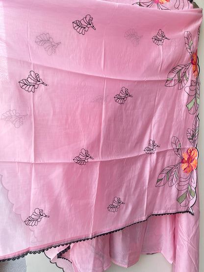 Mul chanderi unstitched ladies suit Rc18980 (c)