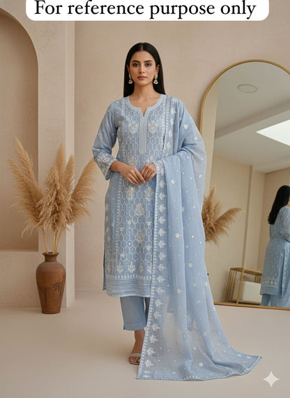 Pure mul chanderi unstitched ladies suit Rc18425 (b)