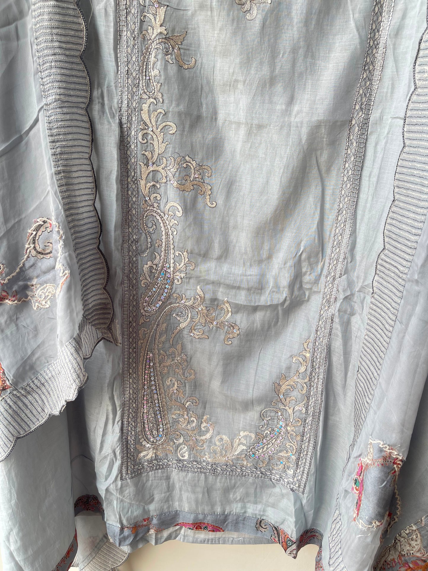 Mul chanderi unstitched ladies suit Rc19119