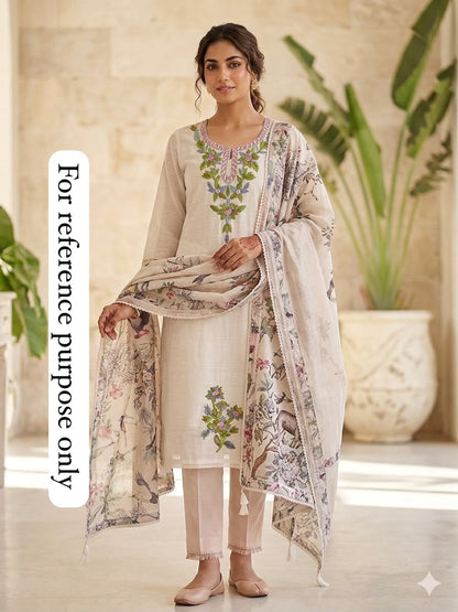 Mul cotton printed unstitched ladies suit Rc18961