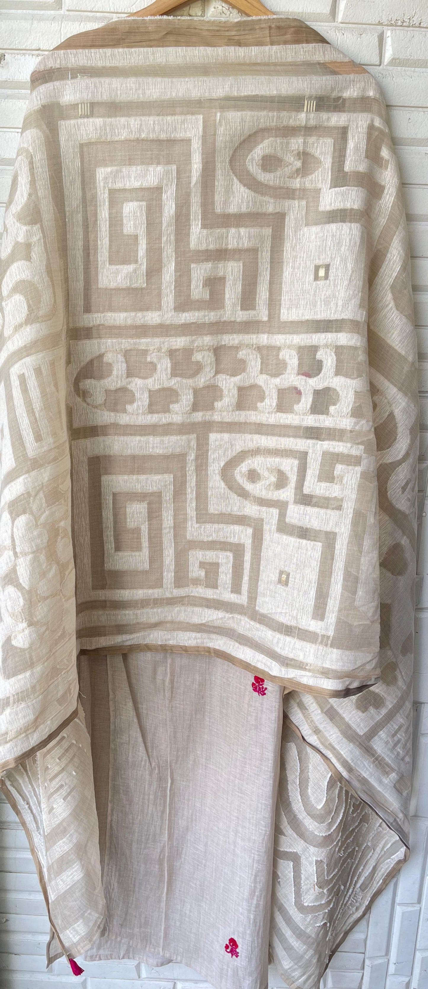 Linen silk unstitched ladies suit Rc17746