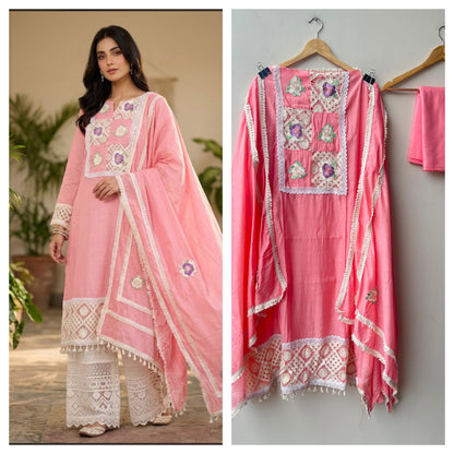 Mul chanderi unstitched ladies suit Rc19139 (a)