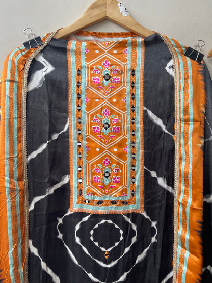 Gajji silk printed unstitched ladies suit Rc19226 (a)