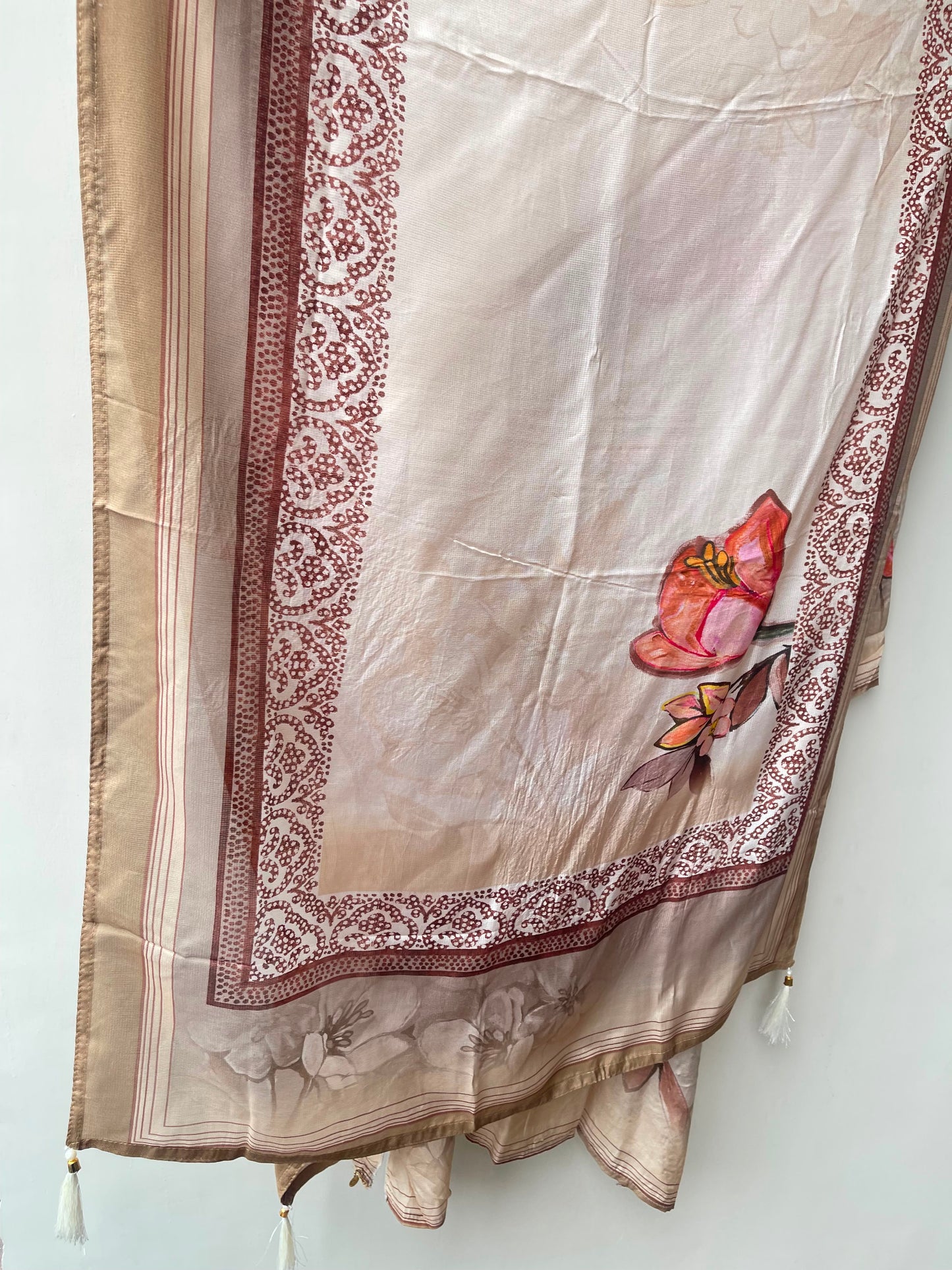 Muslin printed fabric ladies unstitched suit Rc19041