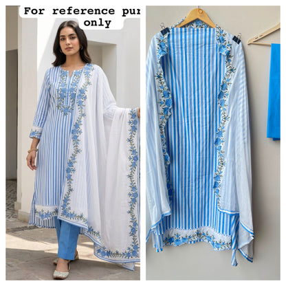 Mul cotton printed unstitched ladies suit Rc19054
