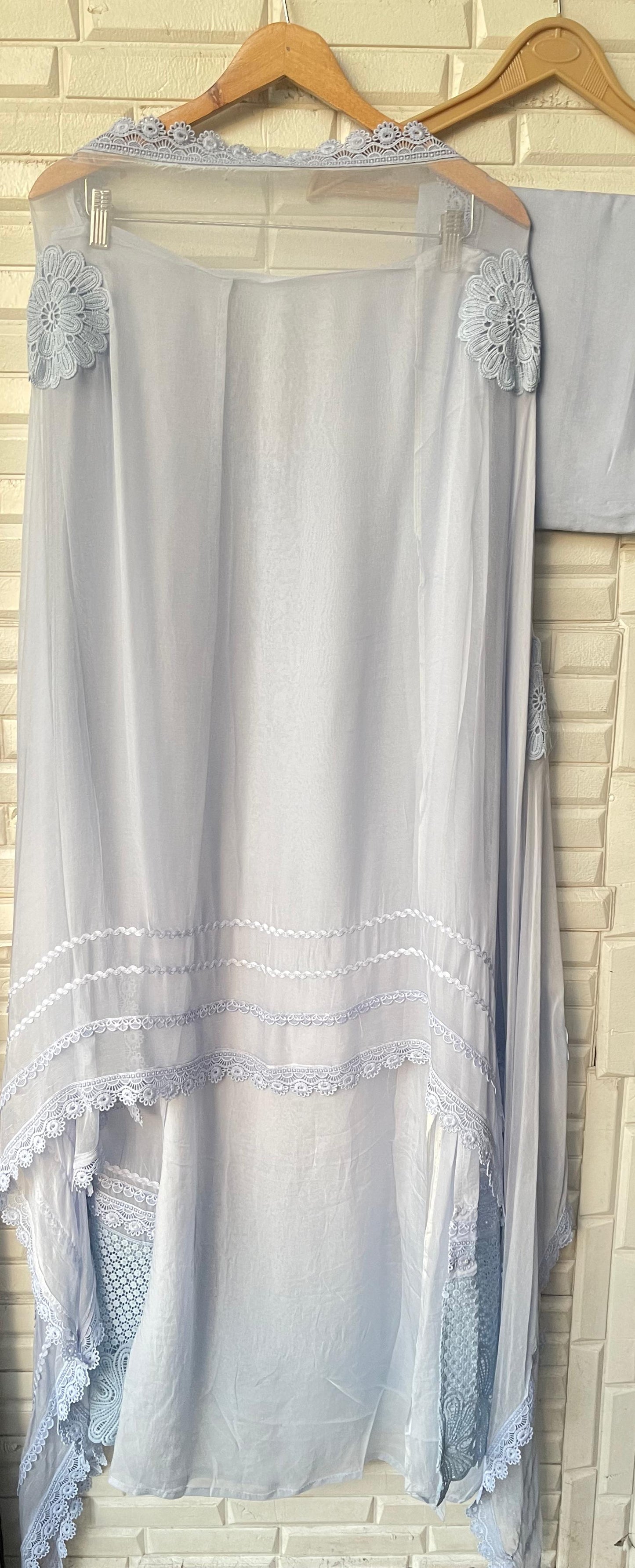 Pure organza unstitched ladies suit Rc17733 (b)