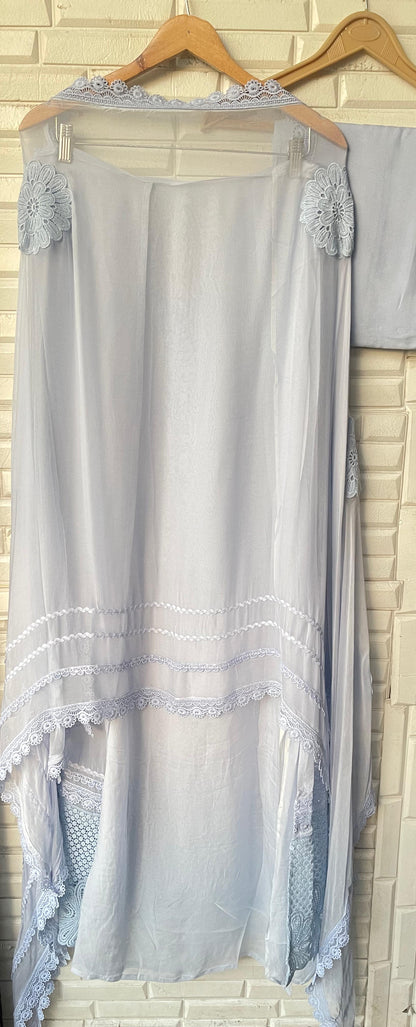 Pure organza unstitched ladies suit Rc17733 (b)