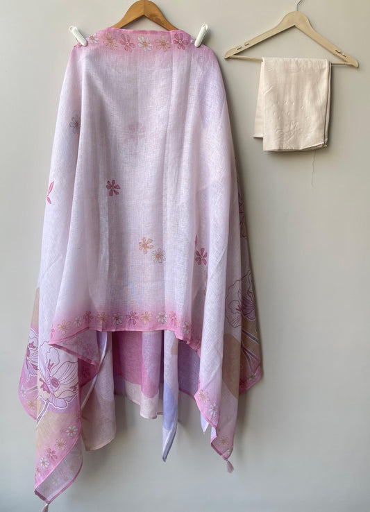 Linen Printed Unstitched Ladies Suit RC-18653