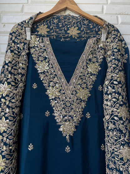 Organza unstitched ladies suit Rc17744 (b)