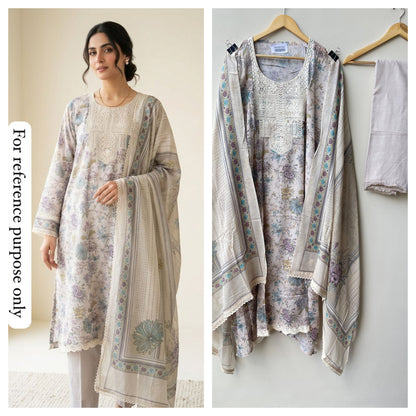 Pure Mul Cotton Unstitched Ladies Suit RC-18871