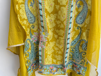 Organza unstitched ladies suit Rc17909