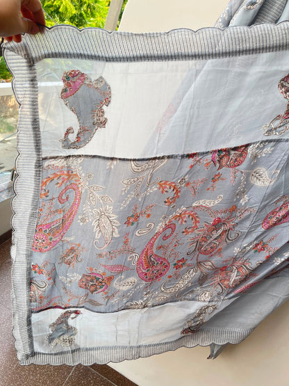 Mul chanderi unstitched ladies suit Rc19119