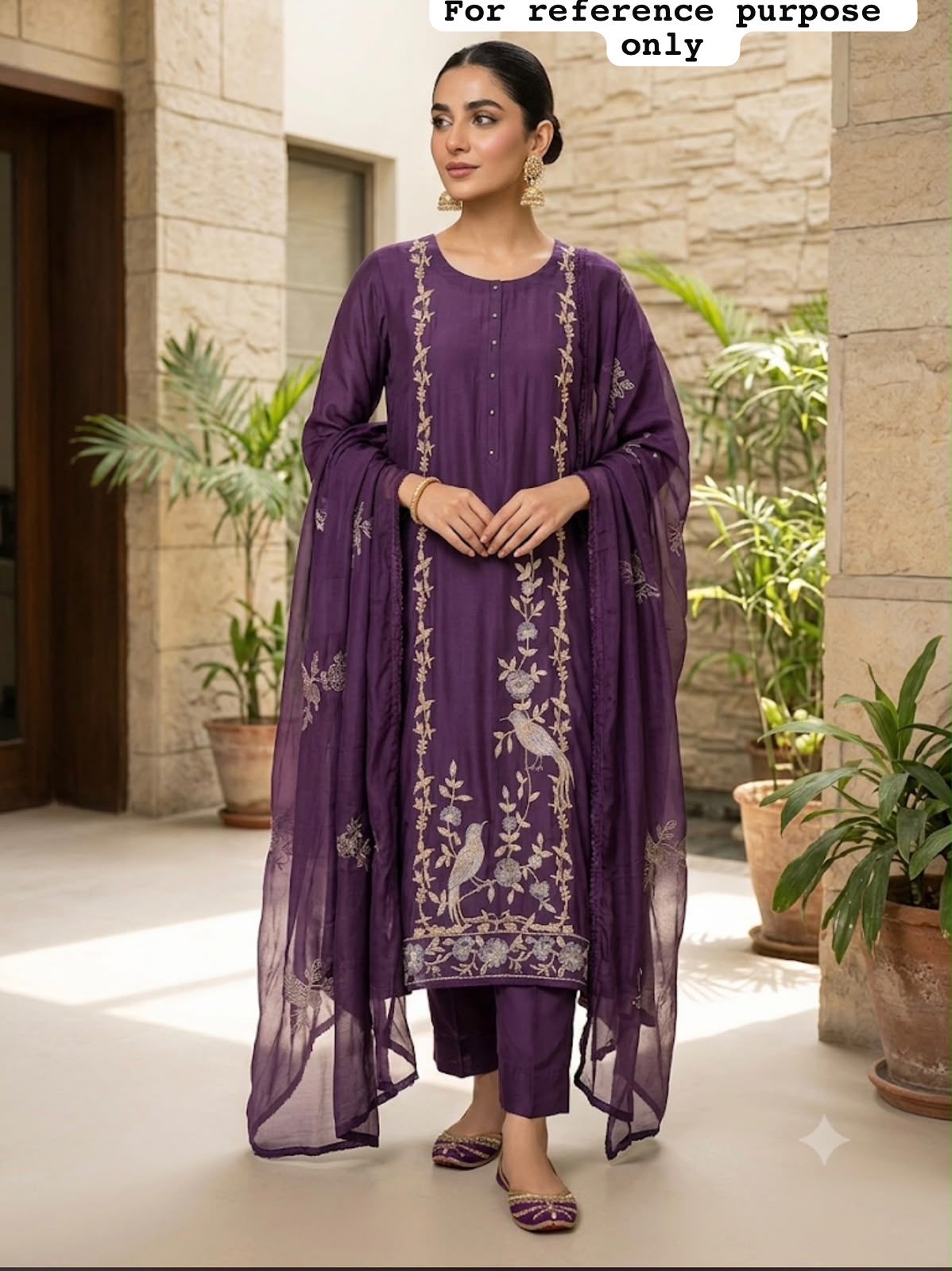 Mul chanderi unstitched ladies suit Rc19167