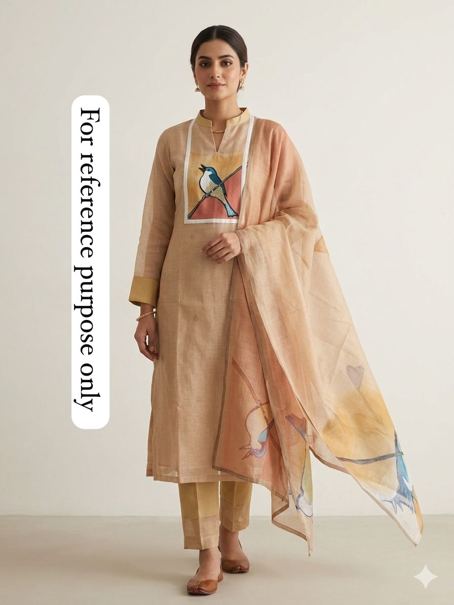 Soft Self Jute Printed Ladies Unstitched Suit RC-18845 – view 4