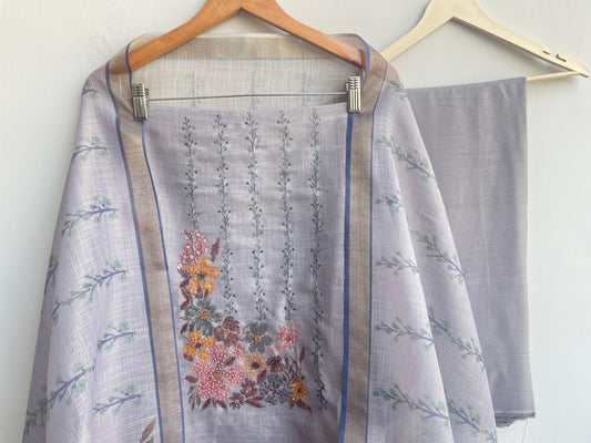 Shimmer linen unstitched ladies suit Rc18819 (b)