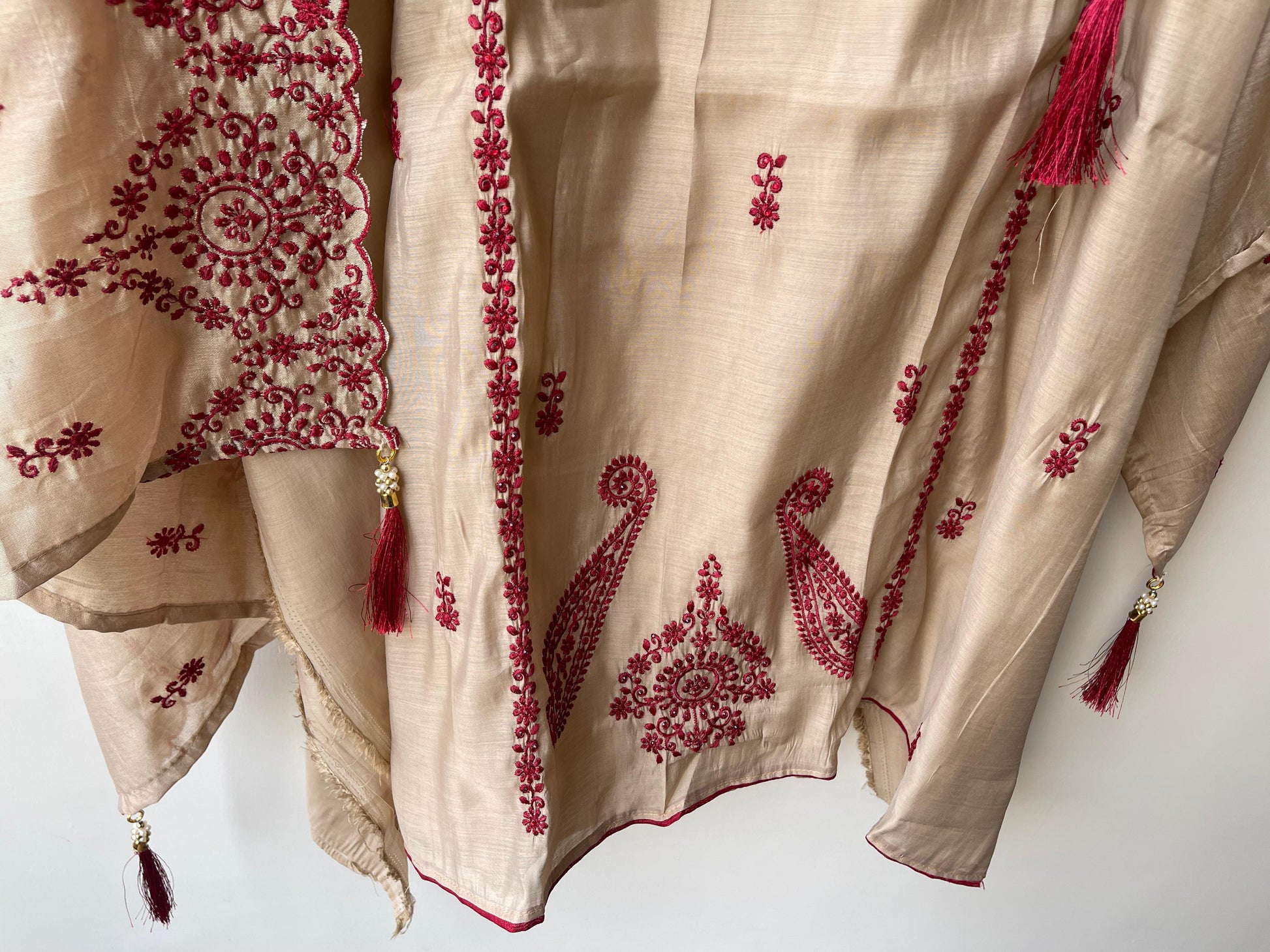 Mul Chanderi Unstitched Ladies Suit RC-18698 – view 4