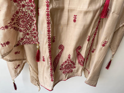 Mul Chanderi Unstitched Ladies Suit RC-18698 – view 4