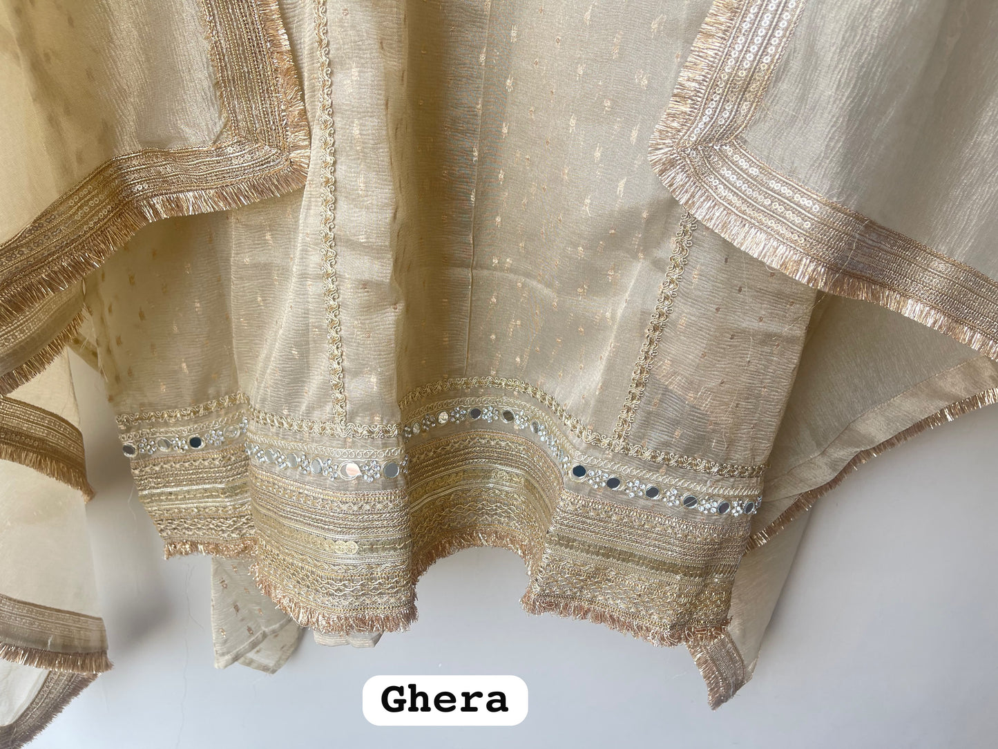 Banarasi shimmer tissue Embroidered Unstitched suit set
