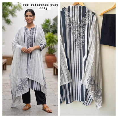 Cotton printed unstitched ladies suit Rc19093