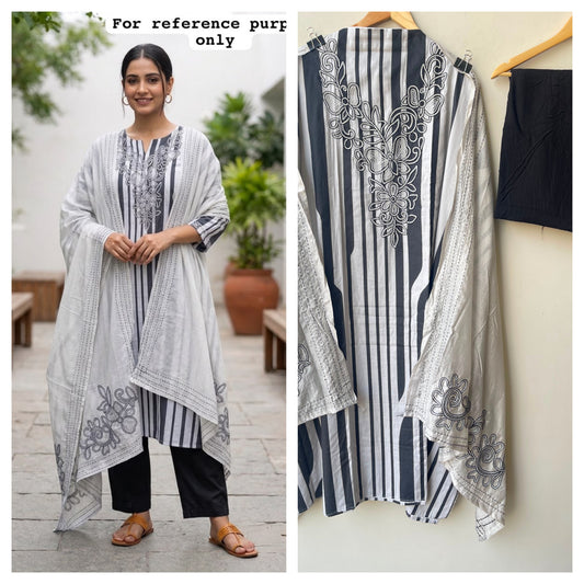 Cotton printed unstitched ladies suit Rc19093