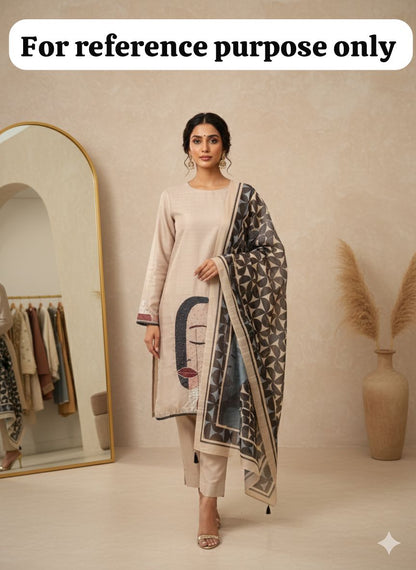 Cotton silk unstitched ladies suit Rc18218