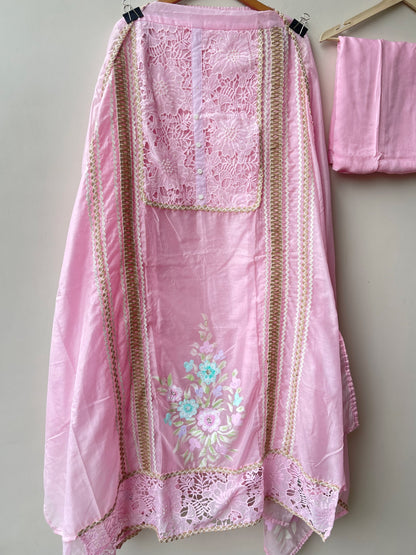Mul chanderi unstitched ladies suit Rc18969 (a)