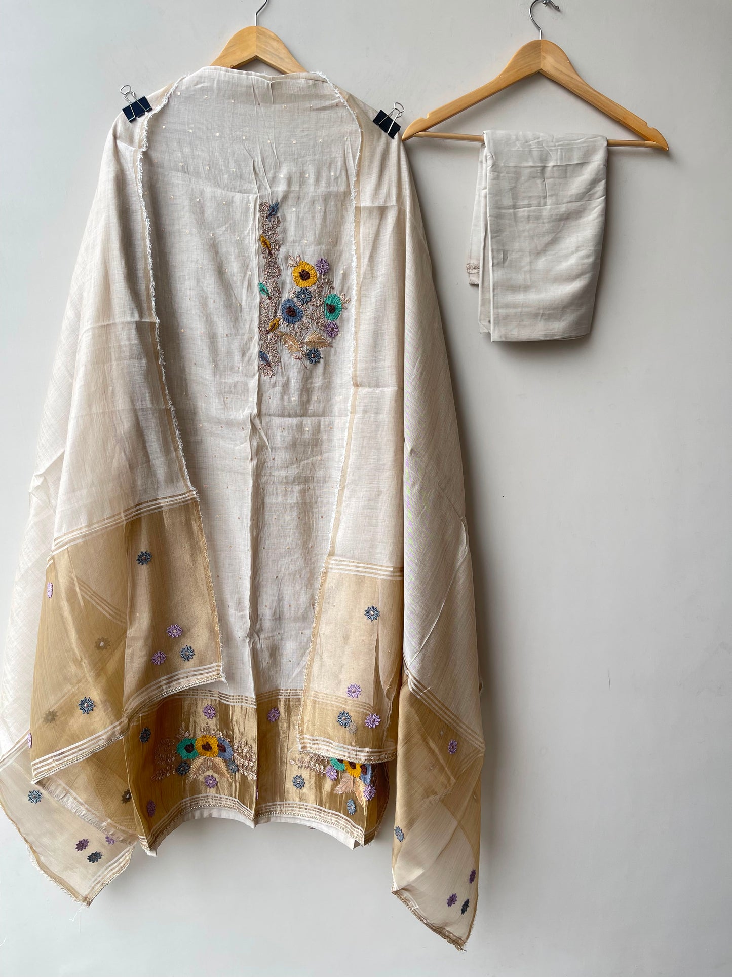 Banarasi mul chanderi ladies unstitched suit Rc19084