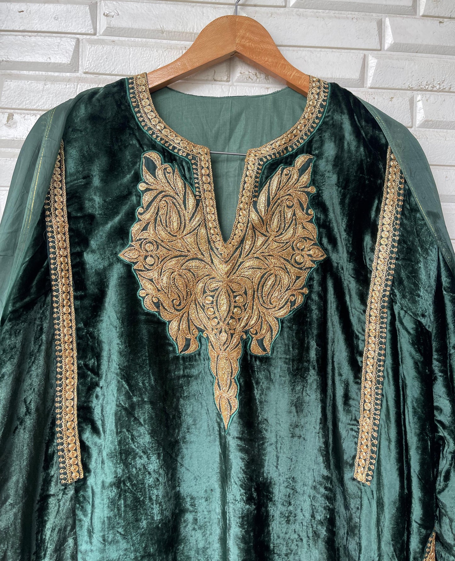 Pure velvet pheron readymade ladies coord set Rc18227