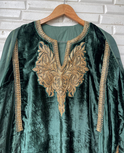 Pure velvet pheron readymade ladies coord set Rc18227