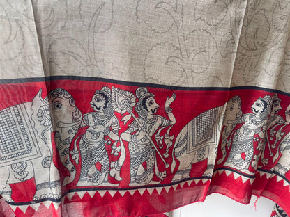 Mul chanderi maheshwari printed unstitched ladies suit Rc19144 (b)