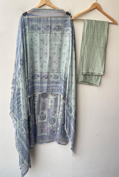 Organza Tuile printed ladies unstitched suit Rc19344