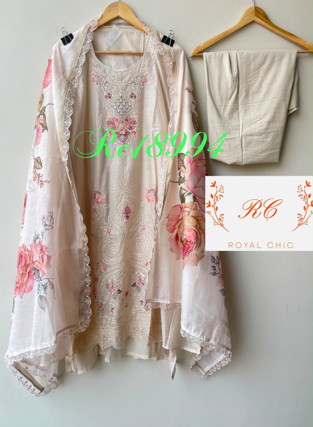 Mul chanderi unstitched ladies suit Rc18994