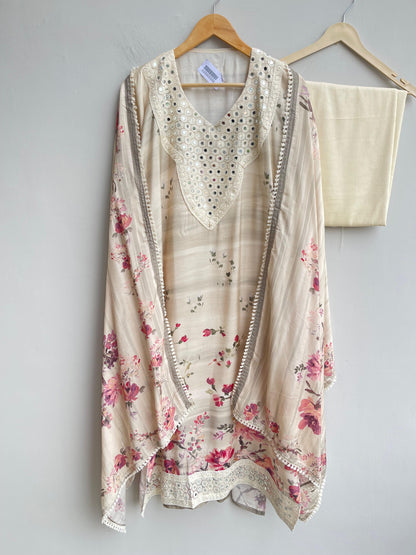 Muslin Printed Unstitched Ladies Suit RC-18261