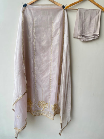 Crushed shimmer tissue fabric unstitched ladies suit Rc19148 (c)