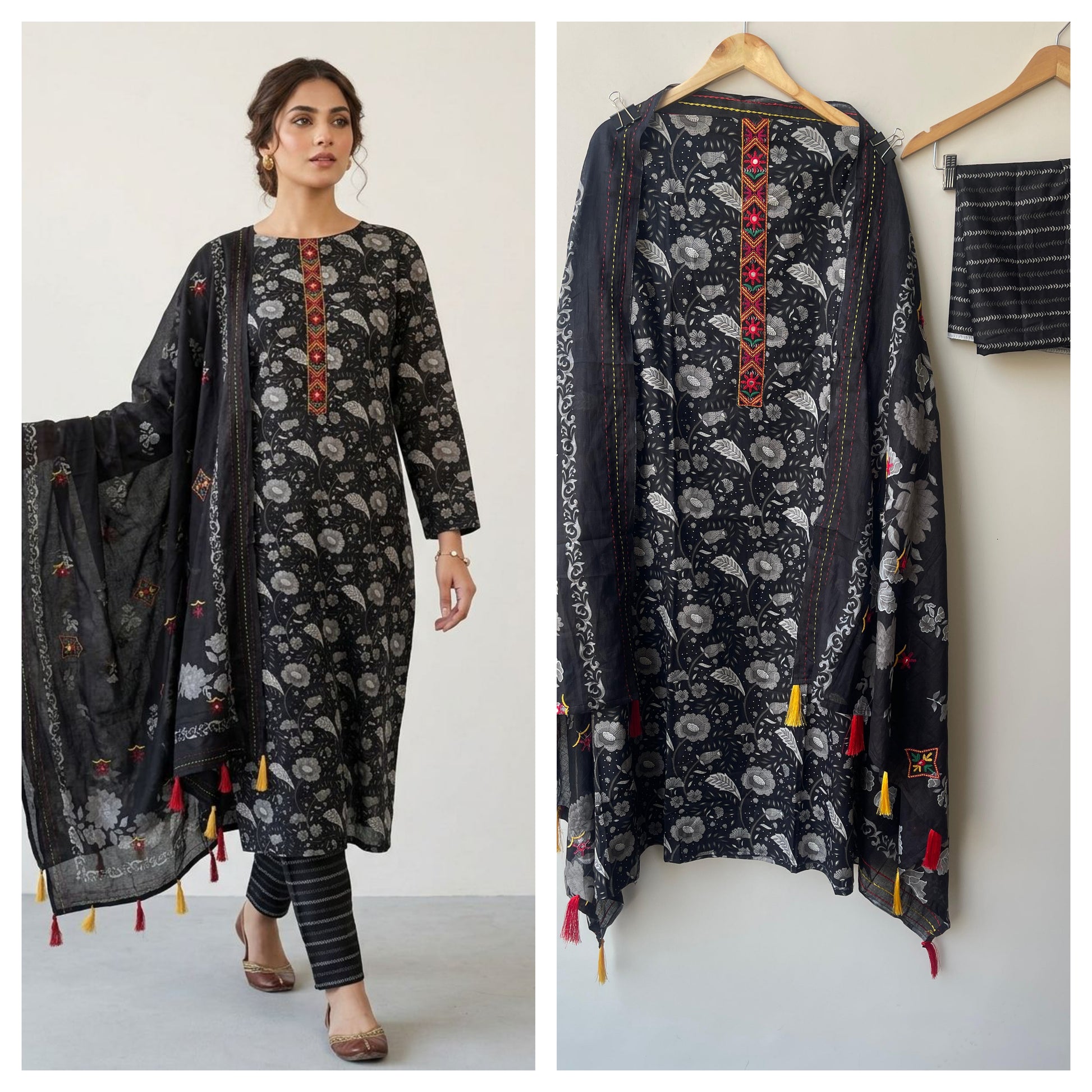 Cotton Printed Unstitched Ladies Suit RC-18836
