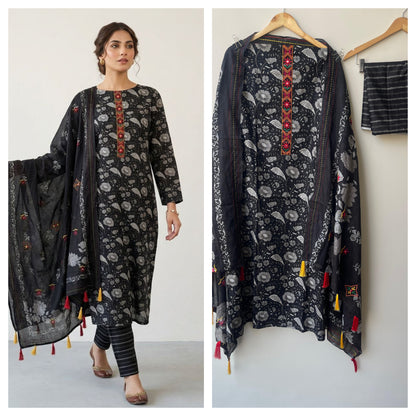 Cotton Printed Unstitched Ladies Suit RC-18836