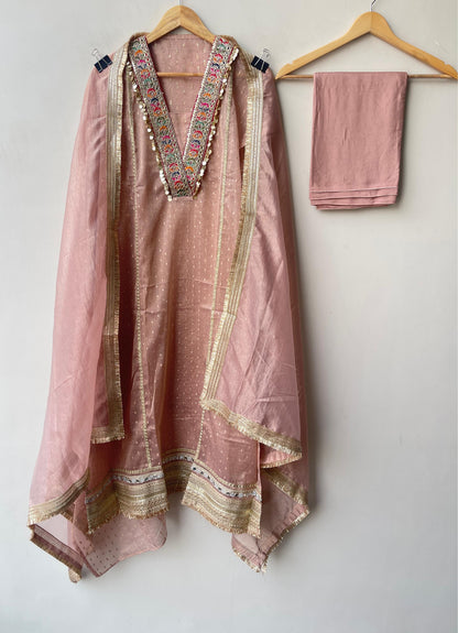 Banarasi crushed shimmer tissue ladies unstitched suit Rc19327