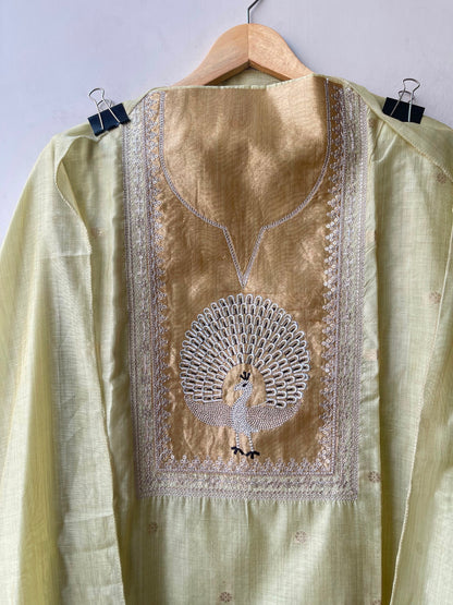 Banarasi mul chanderi ladies unstitched suit Rc19277 (a)
