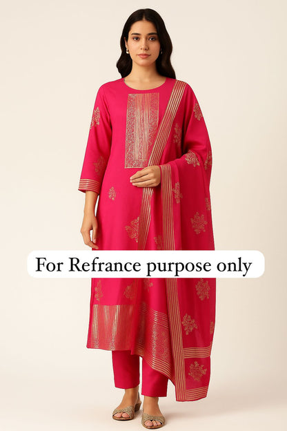 Banarasi organza silk unstitched ladies suit Rc17697