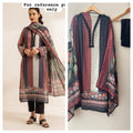 Self linen printed unstitched ladies suit Rc19222 (a)