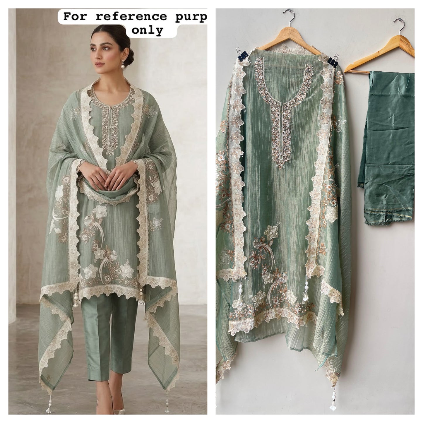 Pure Shimmer tissue ladies unstitched suit Rc19192 (a)