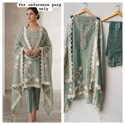 Pure Shimmer tissue ladies unstitched suit Rc19192 (a)