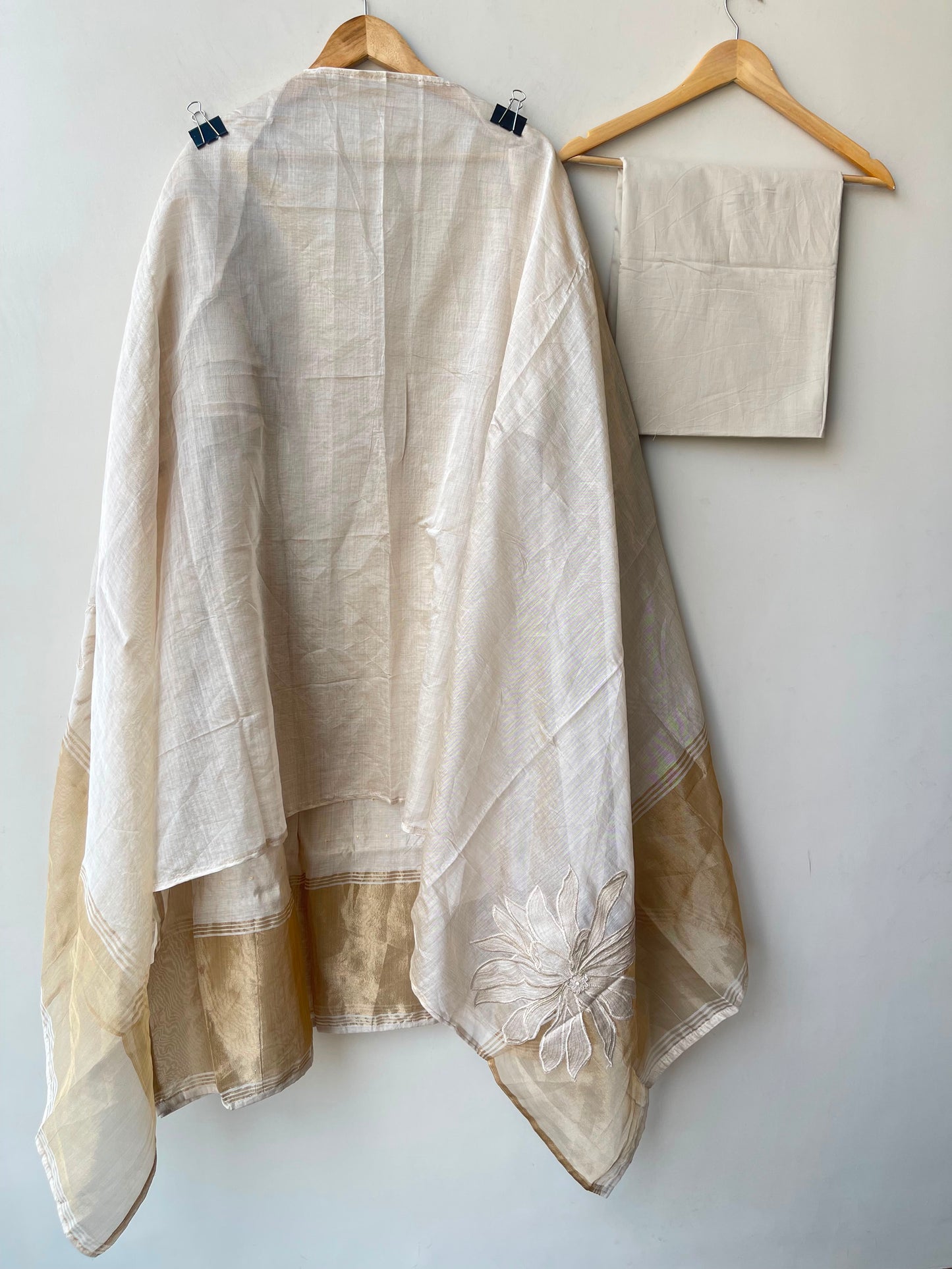 Banarasi mul chanderi ladies unstitched suit Rc19095